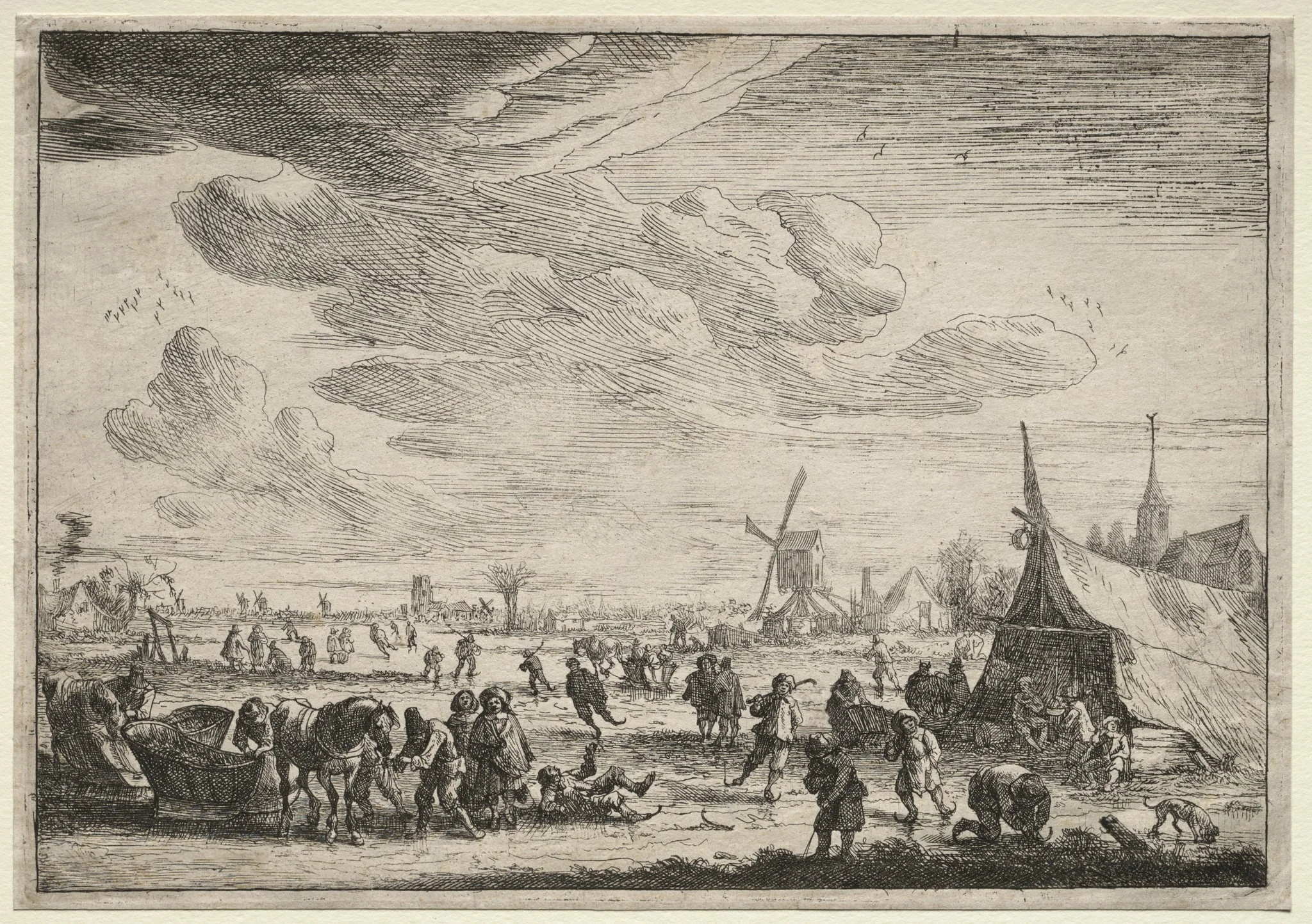 The Skaters, detail