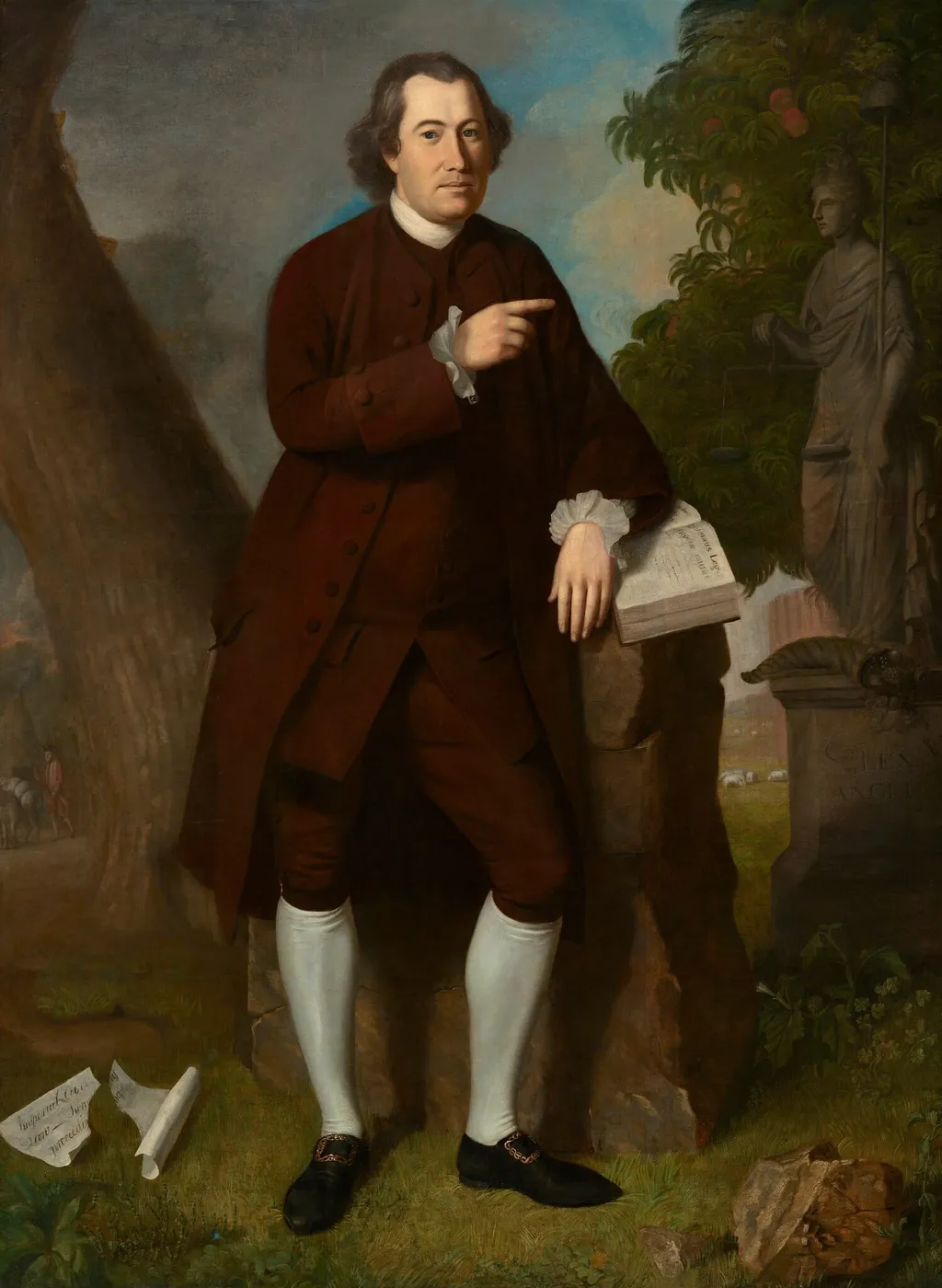 John Beale Bordley, by Charles Willson Peale, oil, 1770