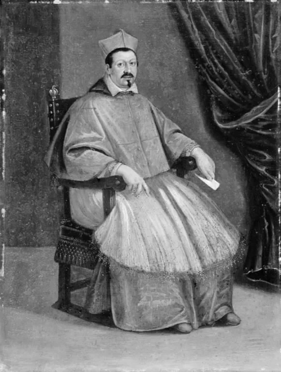 Portrait of Cardinal Borghese, detail