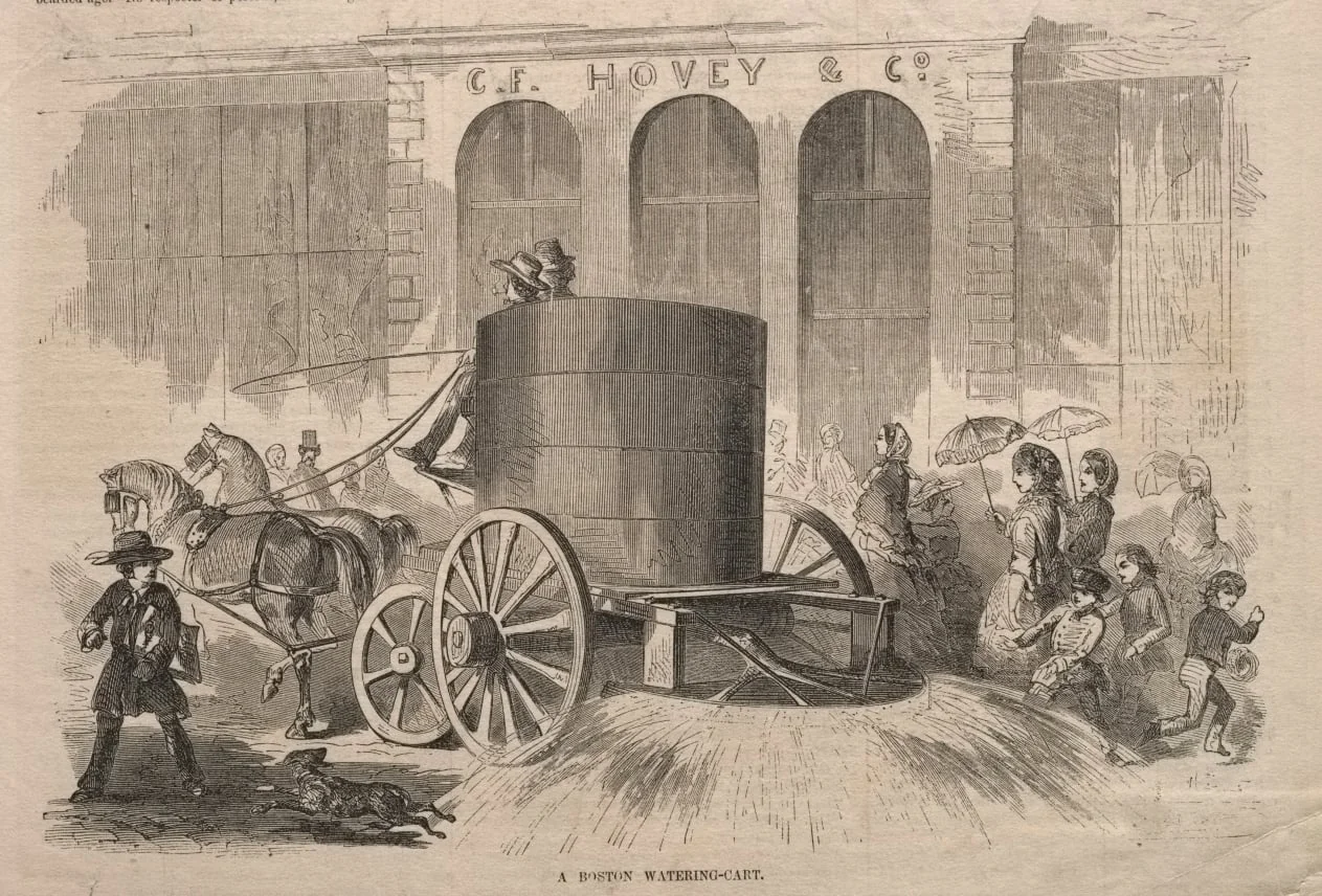 A Boston Watering-Cart, detail