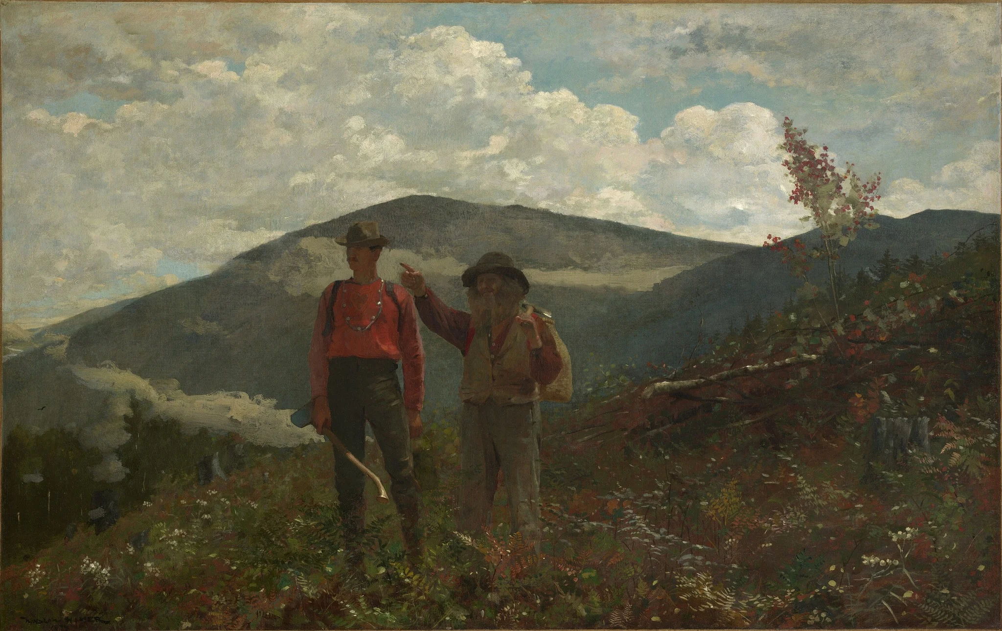 Two Guides, detail