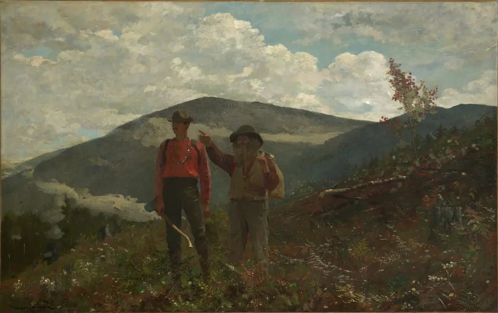 Two Guides, by Winslow Homer, oil, 1889