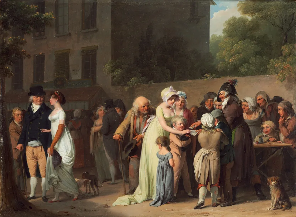 The Card Sharp on the Boulevard, by Louis-Léopold Boilly, oil, 1806
