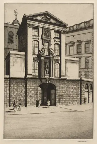 Henry VIII Gateway, by Herbert Gordon Warlow, 1930