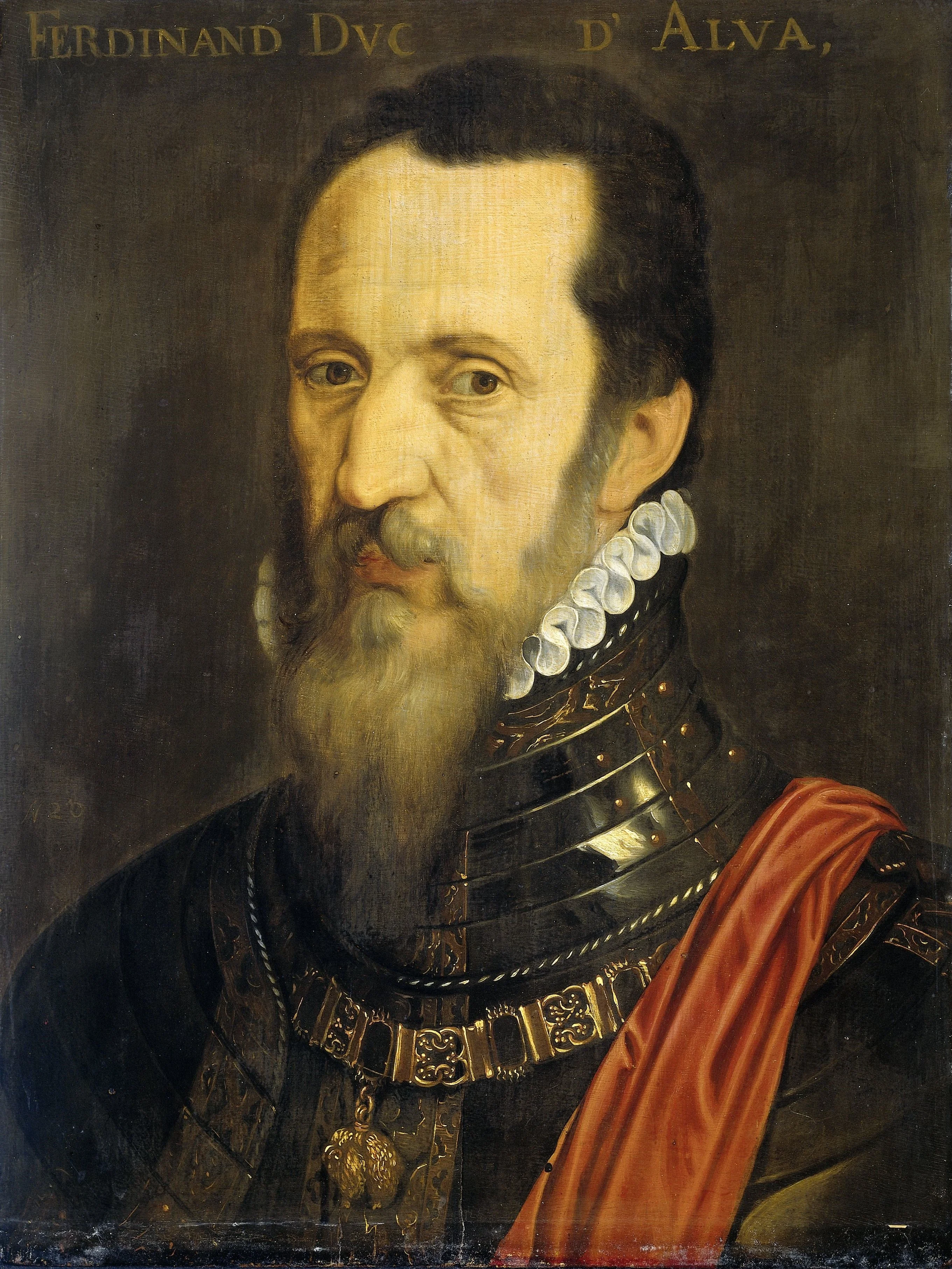 Portrait of Ferdinand Alvarez de Toledo (1507-82), Duke of Alba, detail