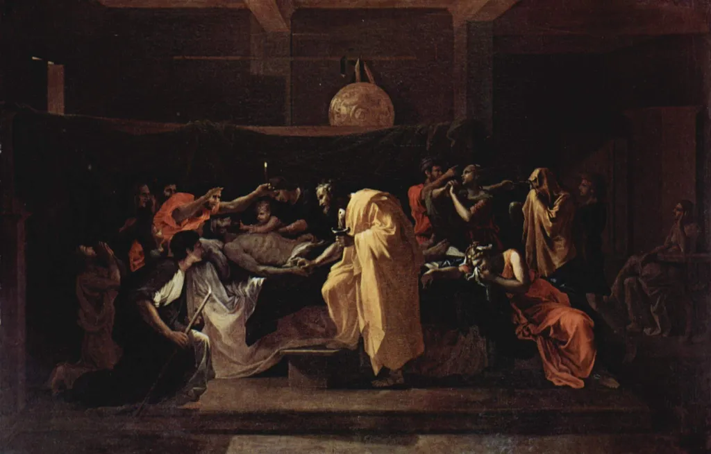 The Sacrament of Extreme Unction, by Nicolas Poussin, oil, 1644