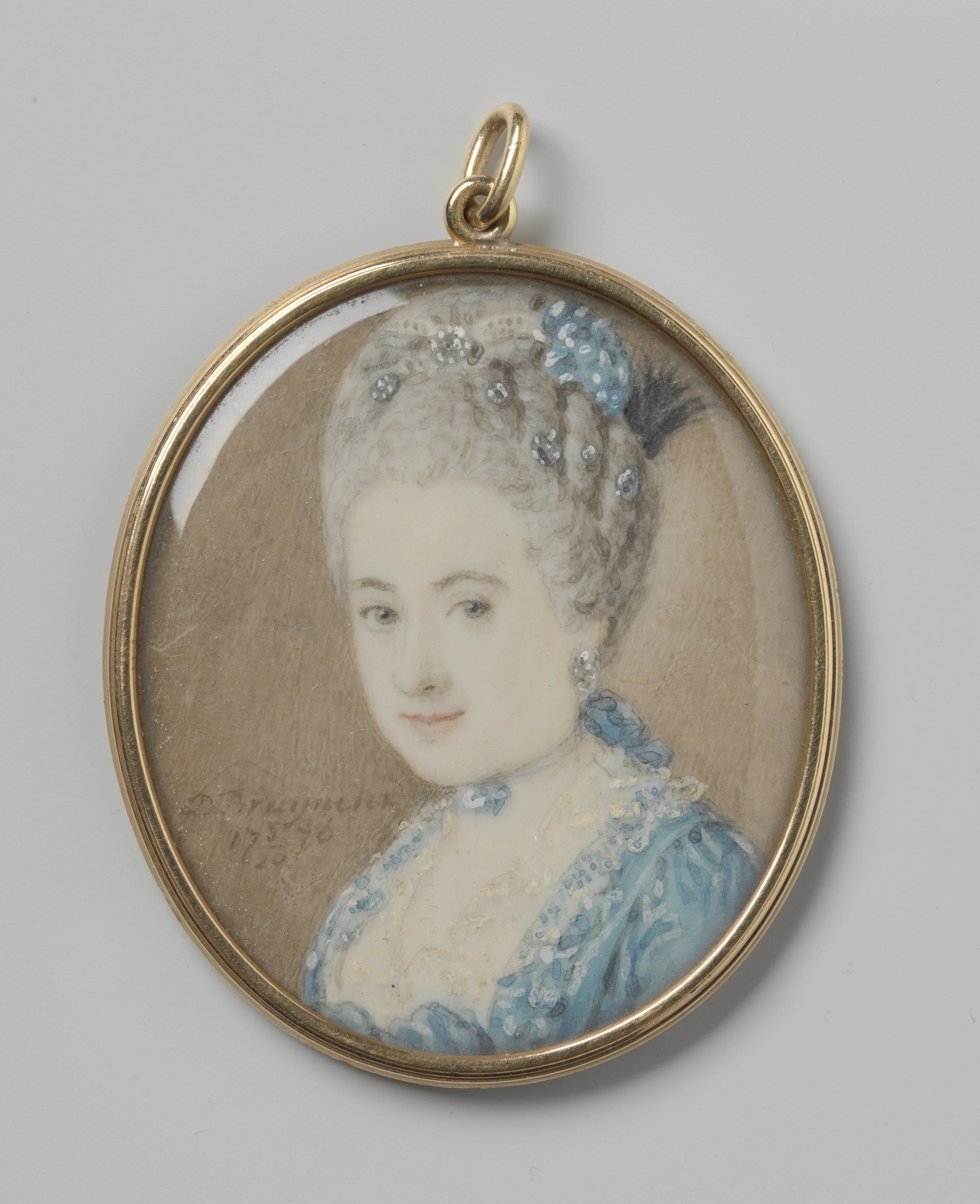 Portret van een vrouw, detail