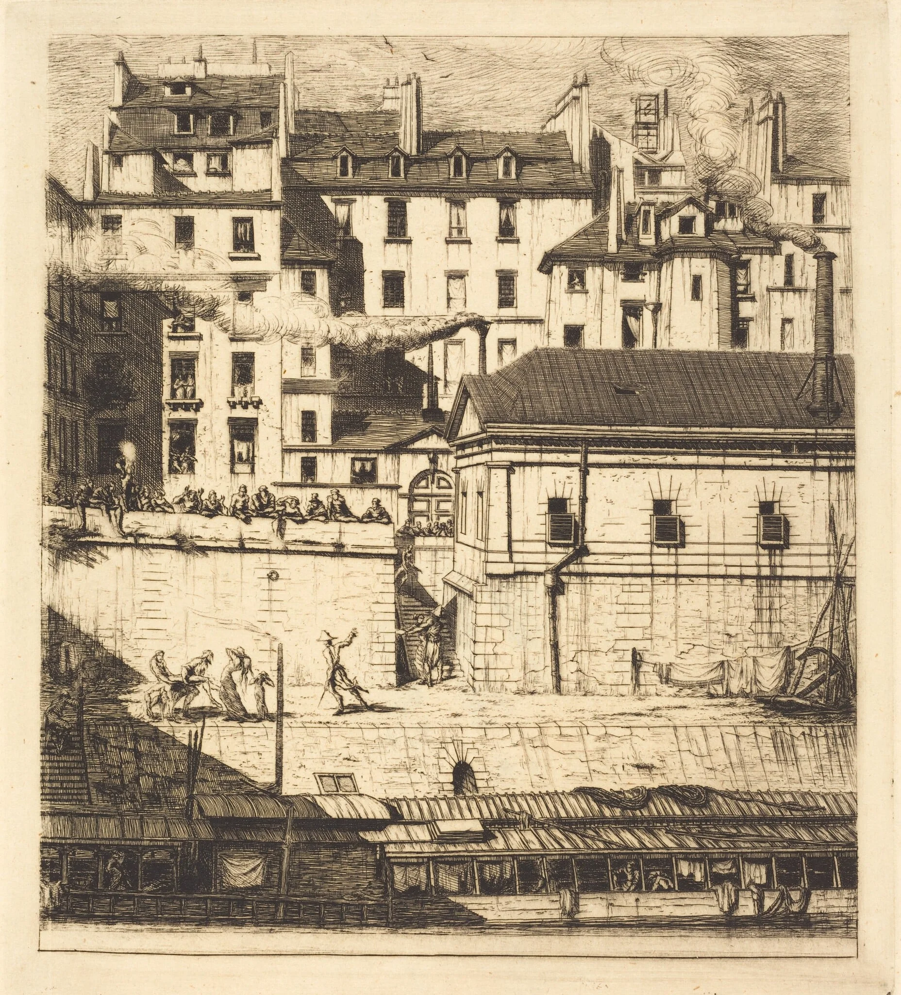 La morgue, Paris (The Mortuary), detail