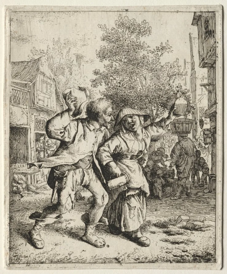 The Drunken Couple, detail