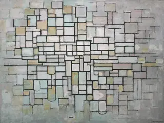 Composition No. 11, by Piet Mondrian, oil, 1913