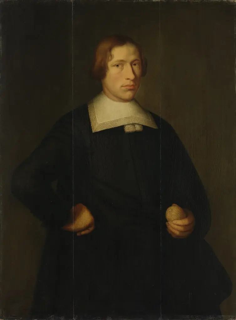 Portrait of a Young Man with a Lemon, by Bartholomeus van der Helst, oil, 1665