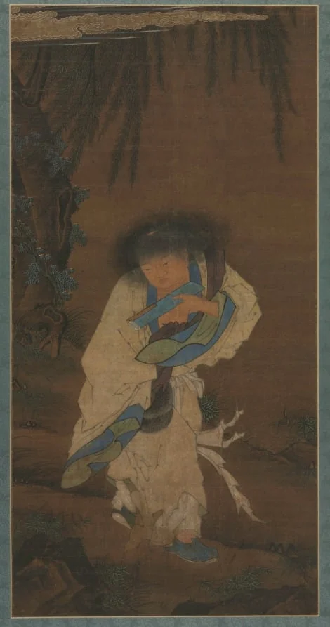 Poet and Recluse Hanshan, detail