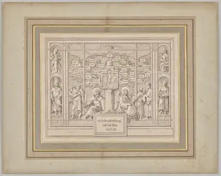 Dedication. John XI, 25, by Ferdinand Olivier, 1820