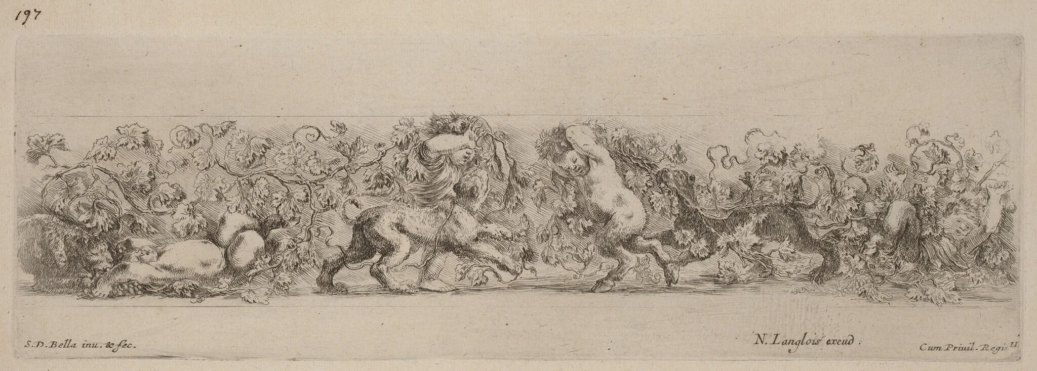 Ornamental Frieze with Grape Vine, detail