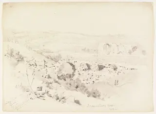 Bridge & Bath. Gerash -, by William J. Tipping, 1842
