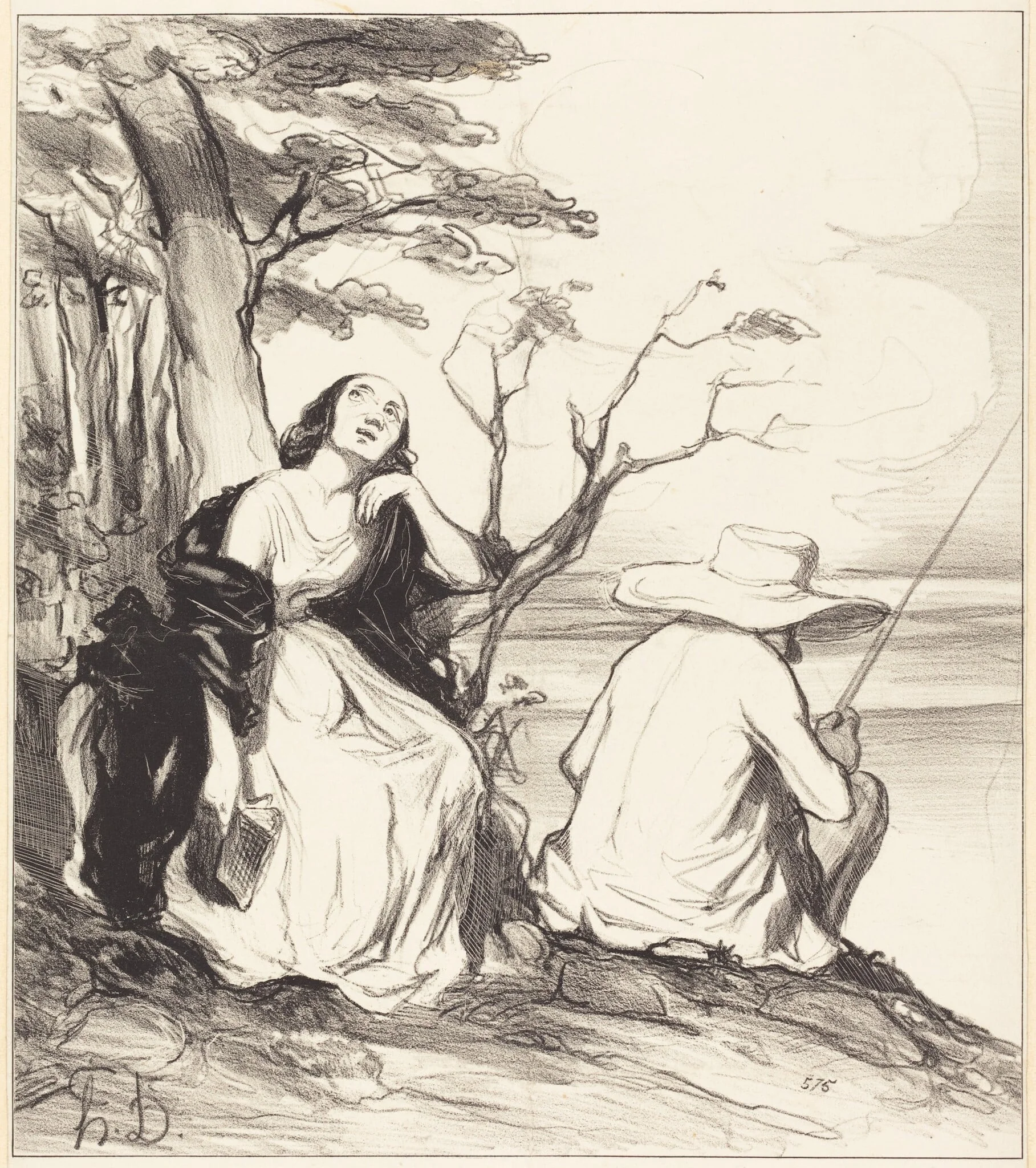 O douleur!... avoir rêvé... un époux..., detail