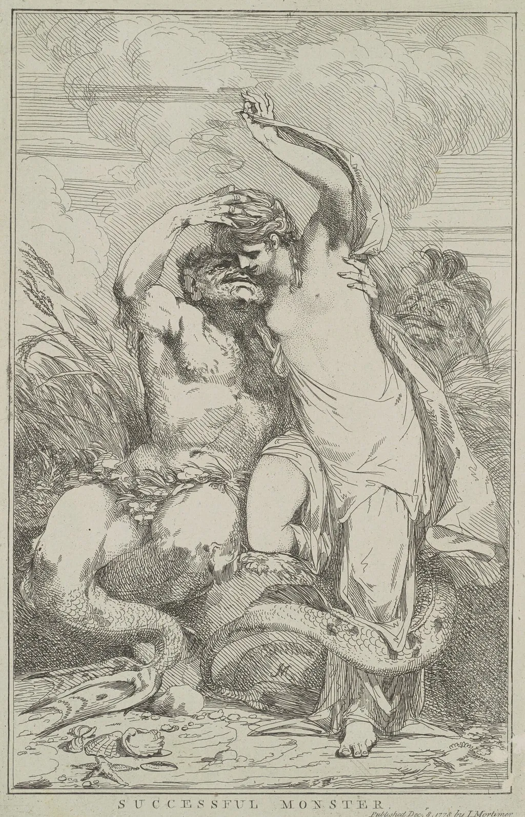 Successful Monster, by John Hamilton Mortimer, ink, 1778