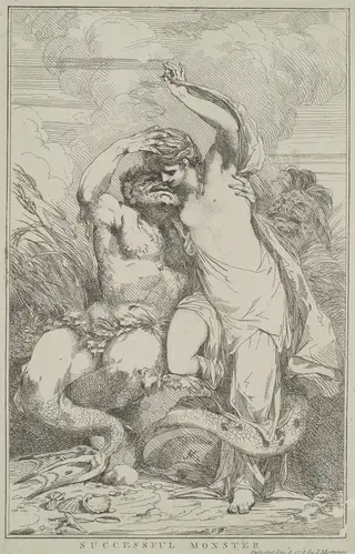 Successful Monster, by John Hamilton Mortimer, ink, 1778