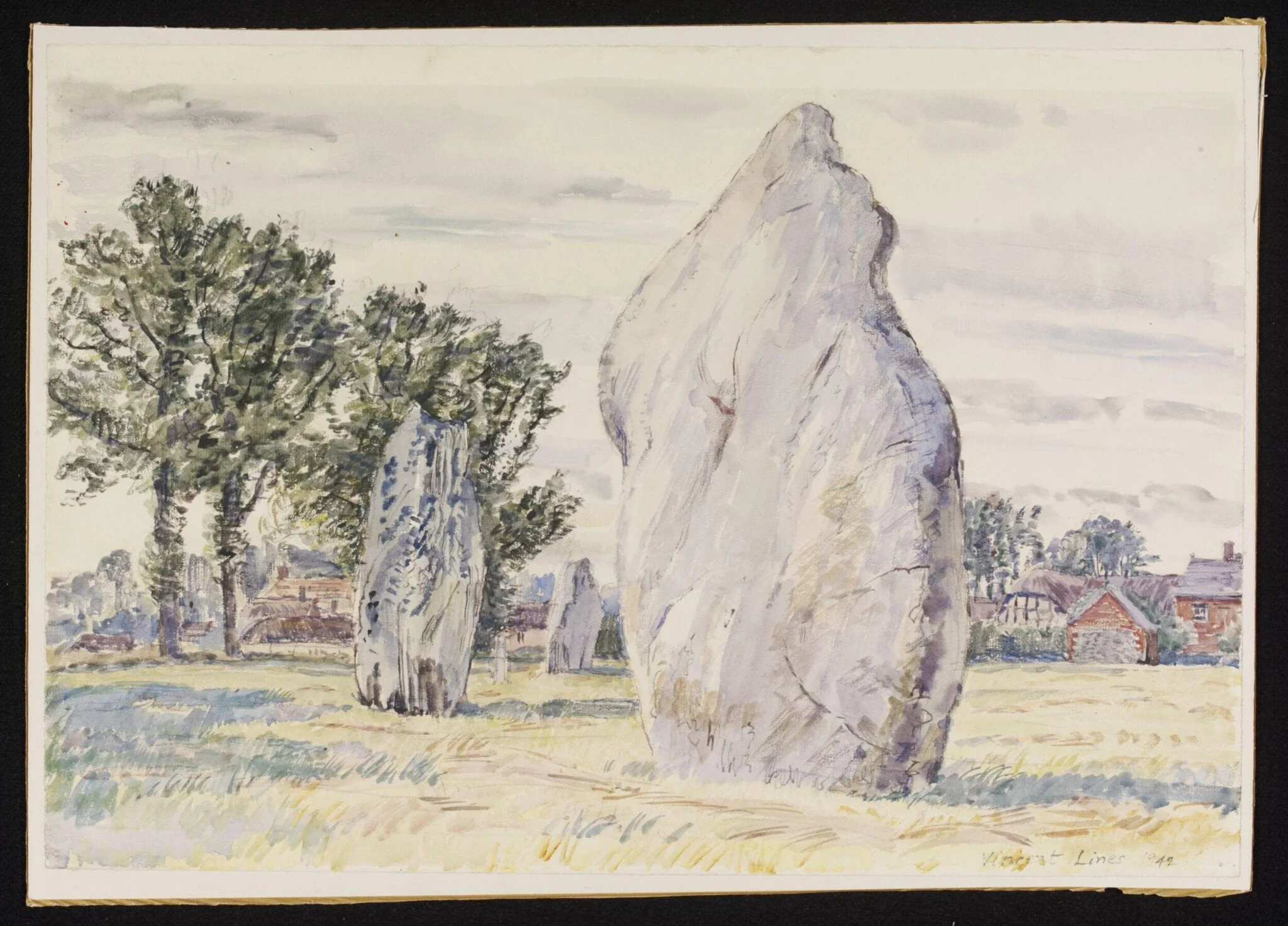 The Southern Circle and Village, Avebury, detail