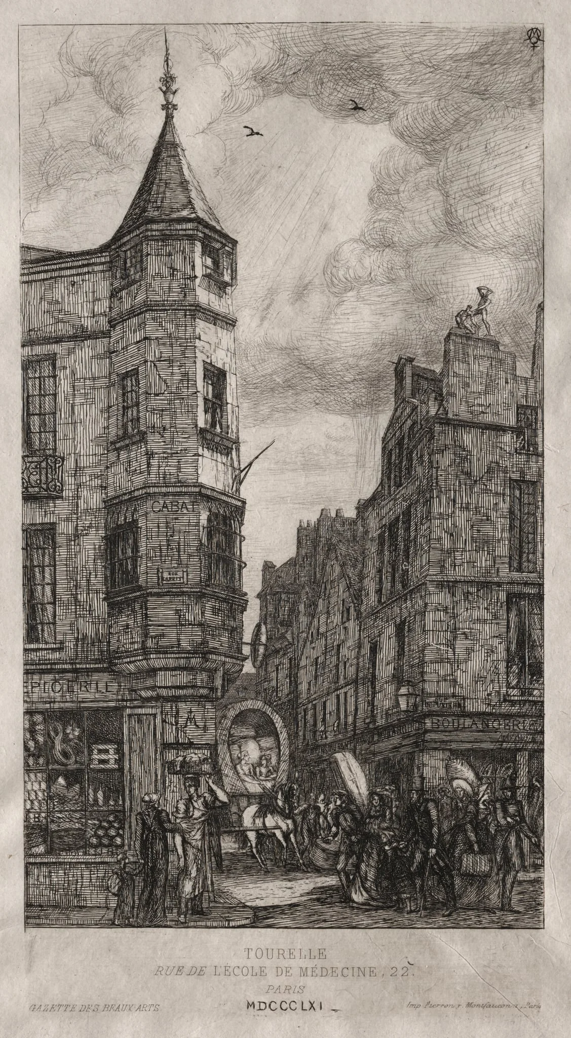House with a Turret, No. 22 Street of the School of Medicine, detail