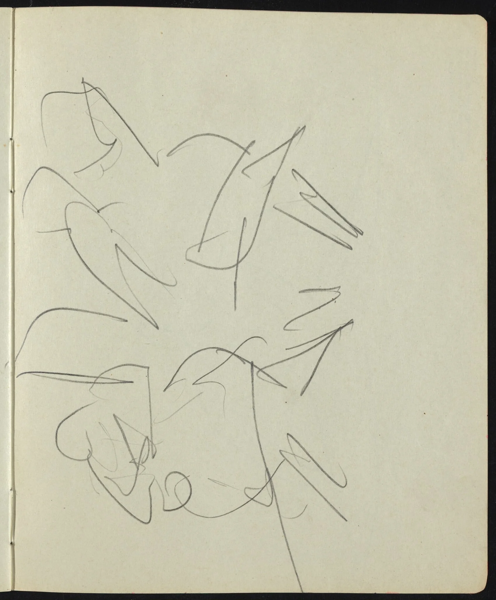 Dancers and Performers (Page from a Sketchbook), detail