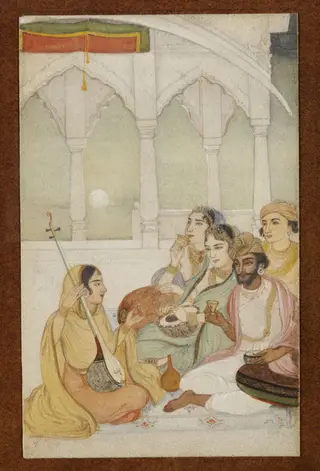 A Music party, by Abanindranath Tagore, paint, 1905