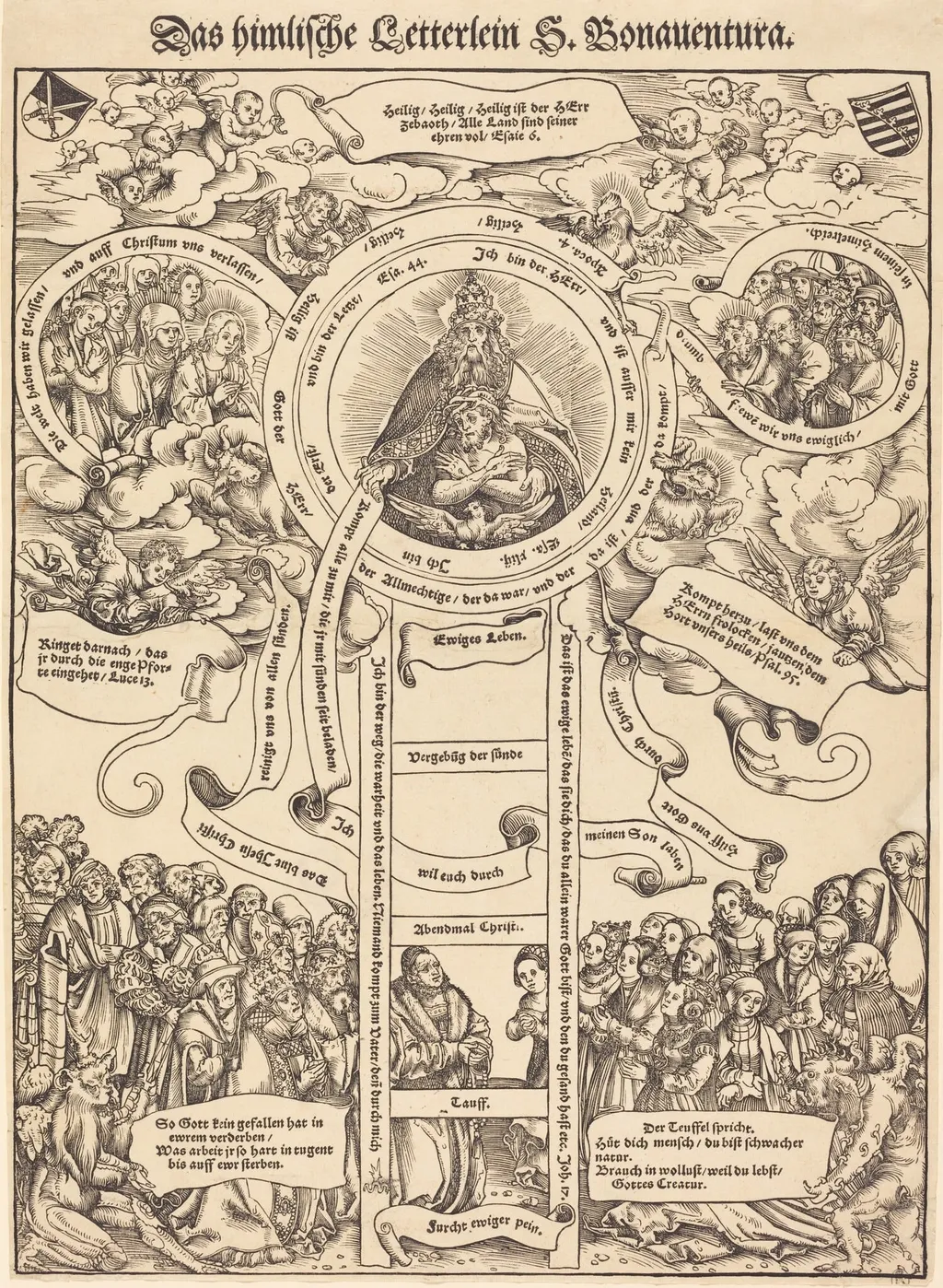 The Celestial Ladder of Saint Bonaventura, by Lucas Cranach the Elder, ink, 1512