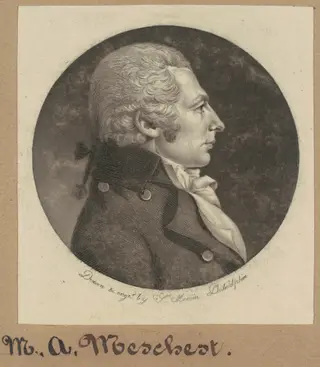 M. A. Meschert, by Charles B. J. Févret de Saint-Mémin, ink, 1800