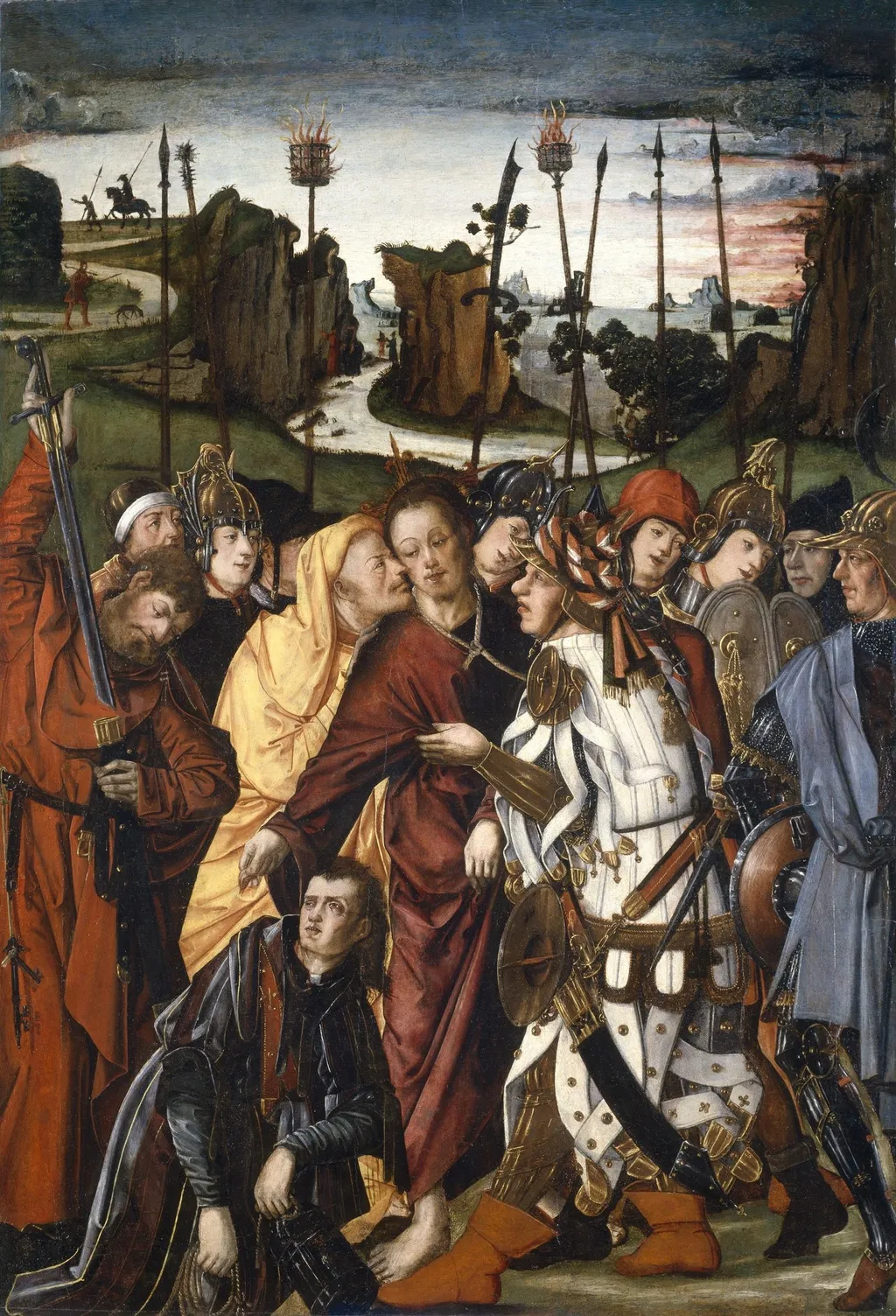 The Taking of Christ, by Francisco de Osona, oil, 1500