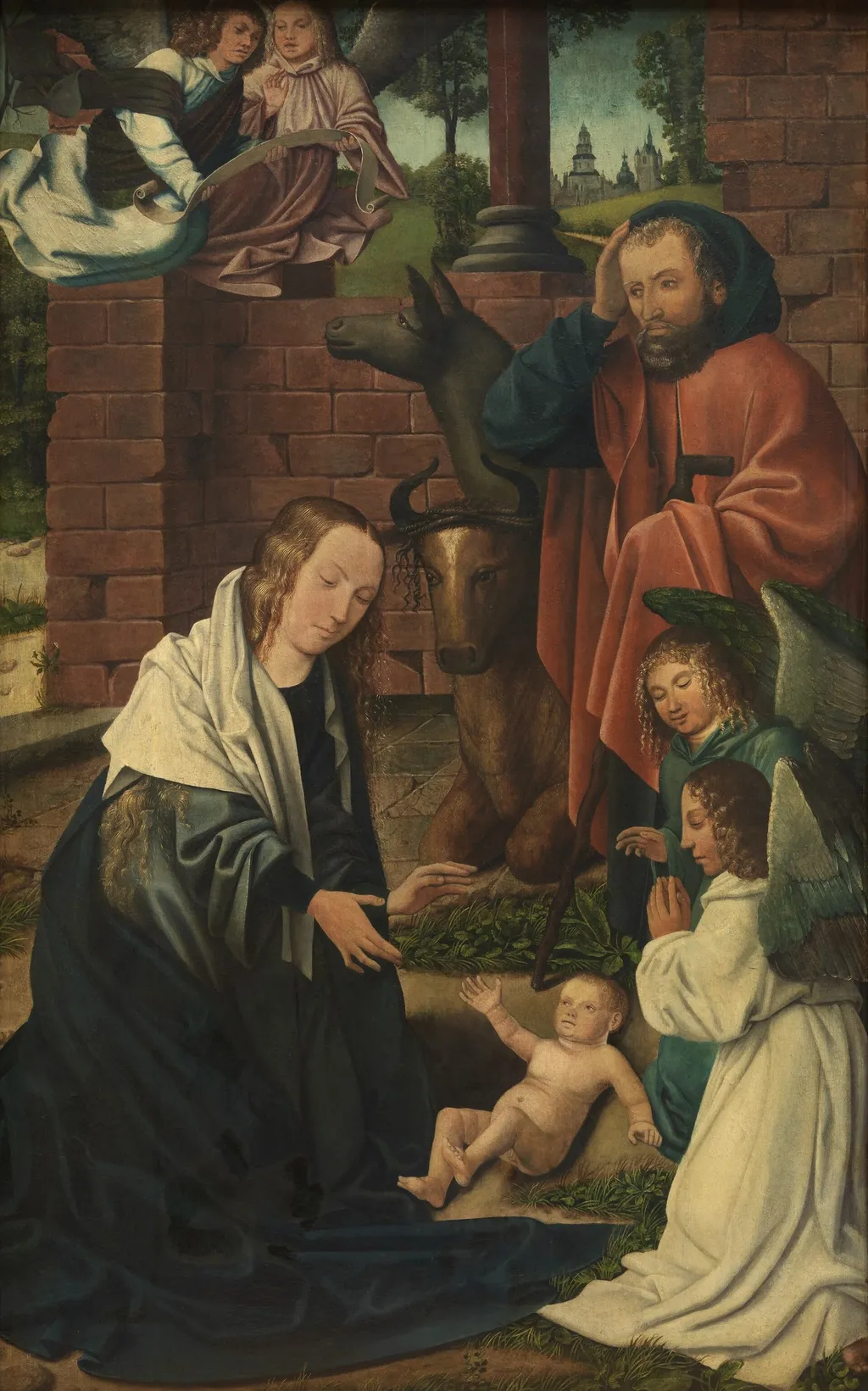 The Nativity, by Master of Frankfurt, oil, 1500