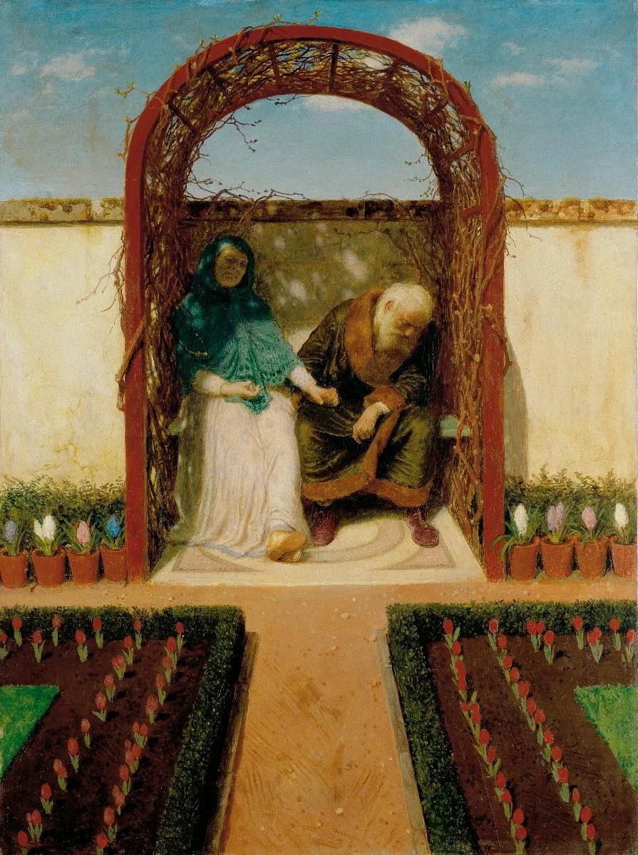 Under the arbor, detail