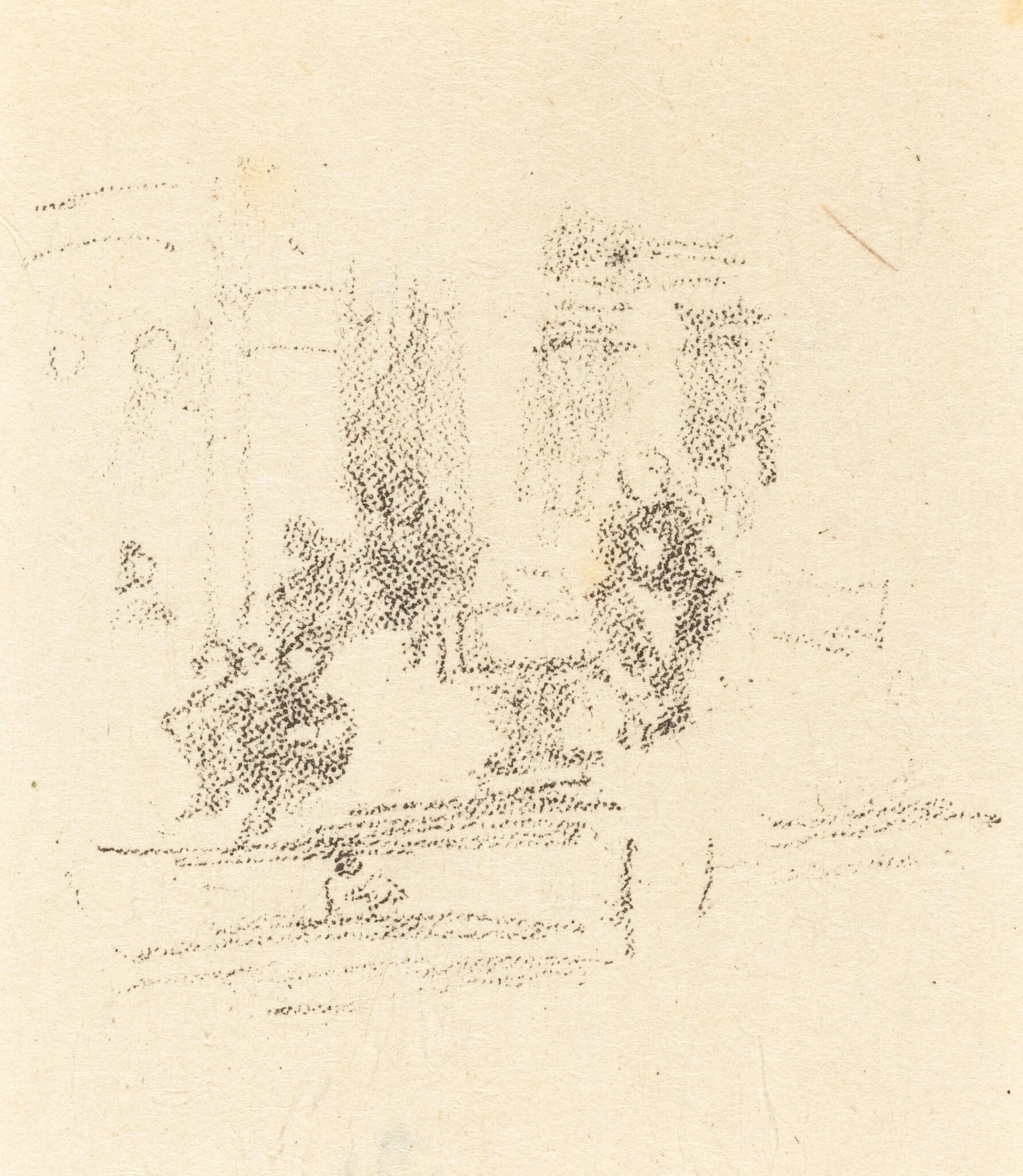 Trial Sketch: An Interior, detail