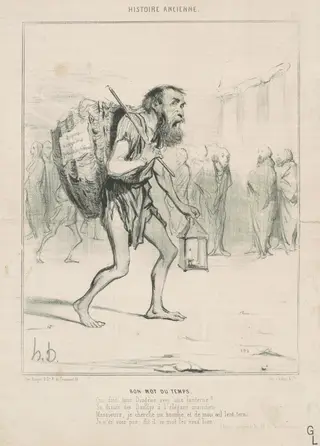 Bon mot du temps, by Honoré Daumier, ink, 1842