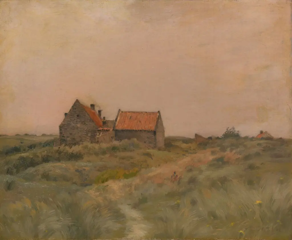 October Day, by Jean Charles Cazin, oil, 1896