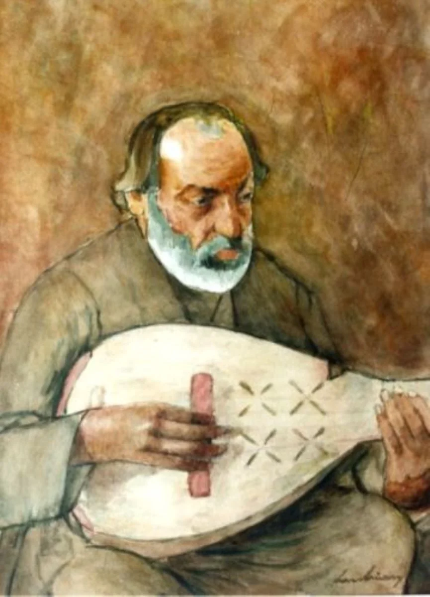 Cobzarul, detail