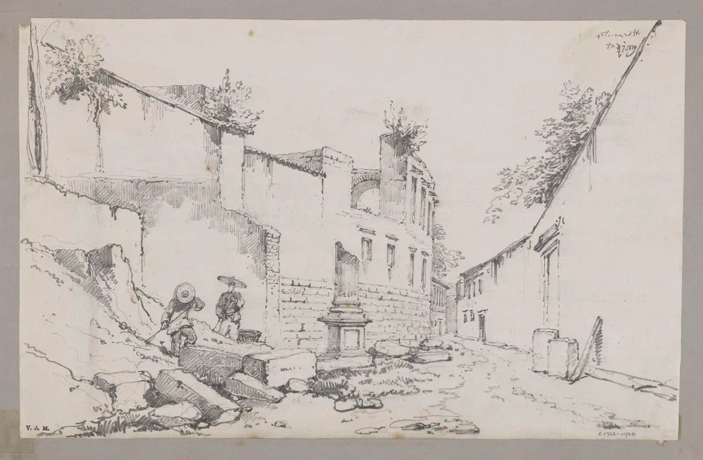 Ruins of the Dutch Factory at Macao, by George Chinnery, 1829