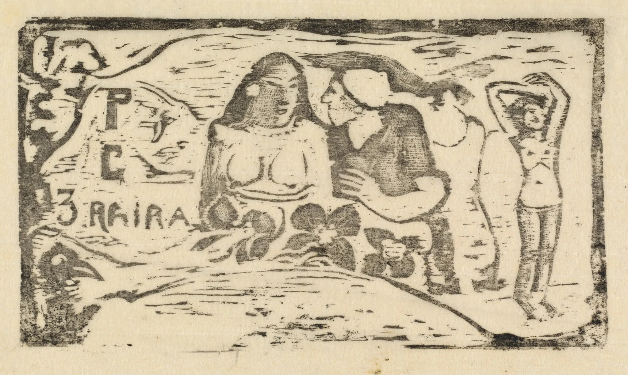 Title Page for "Le Sourire" (Titre du Sourire), detail
