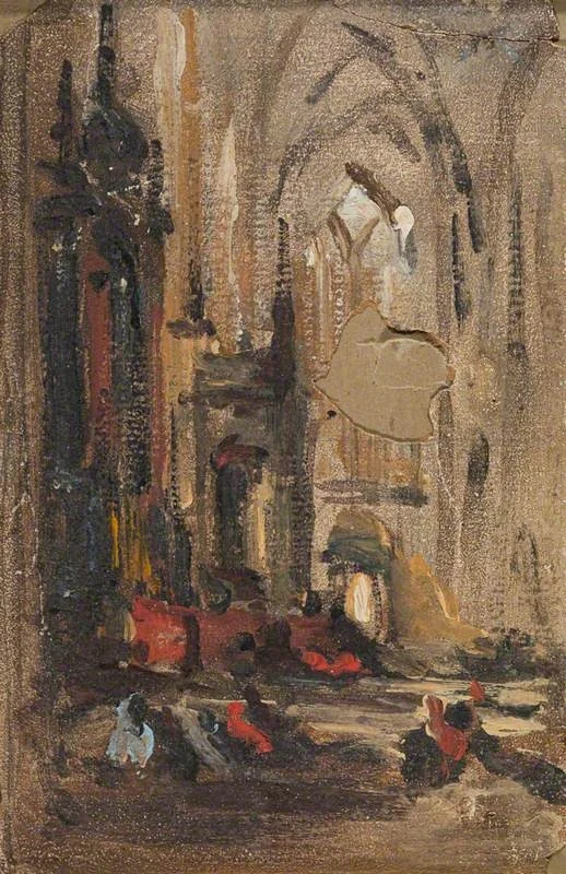 Interior of Milan Cathedral, detail