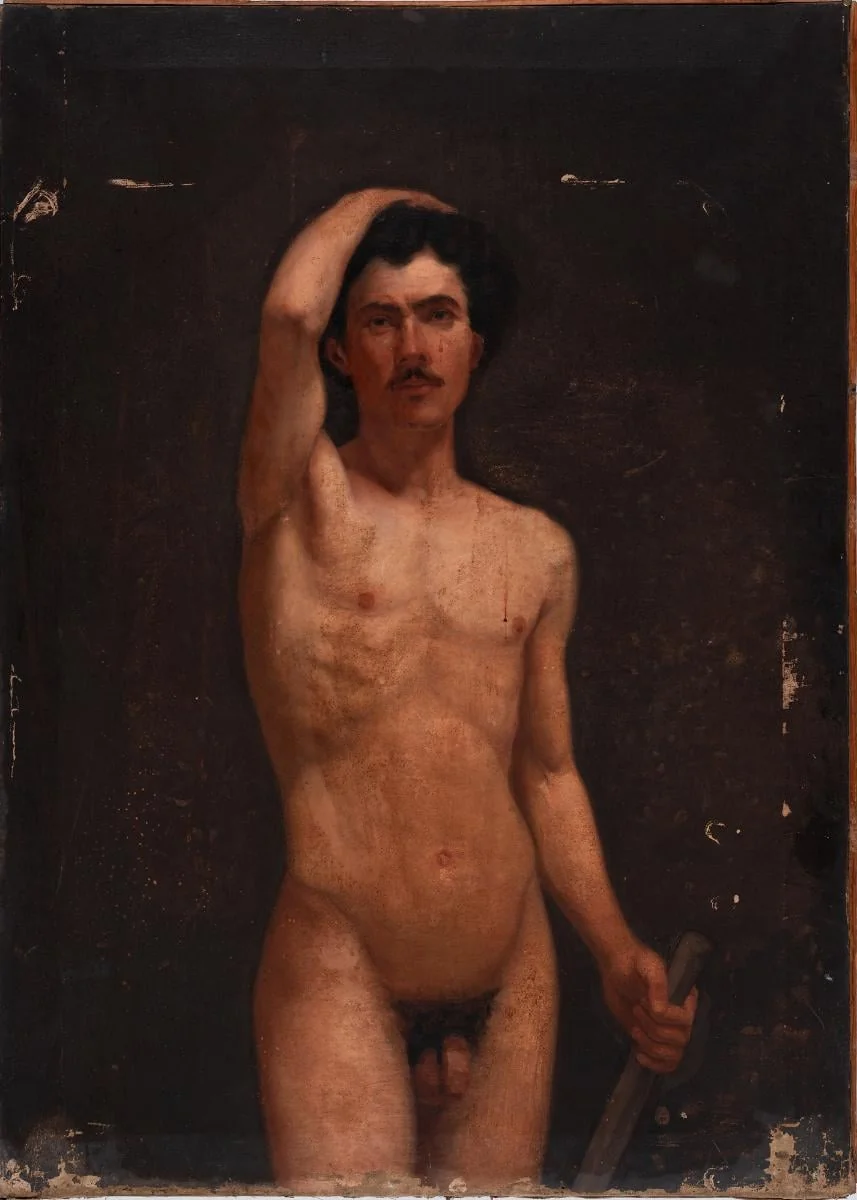 Study of semi-nude, detail