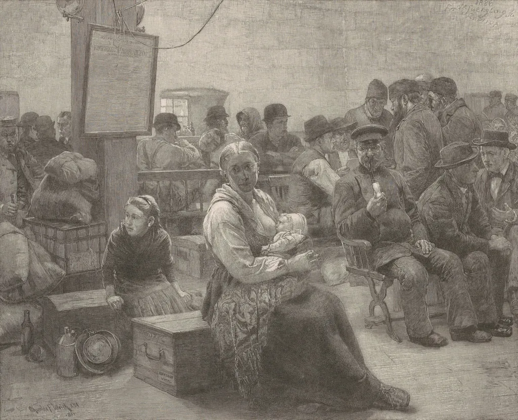 In the Land of Promise, by Frederick Juengling, ink, 1886