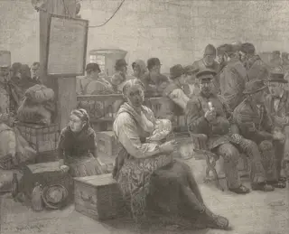 In the Land of Promise, by Frederick Juengling, ink, 1886