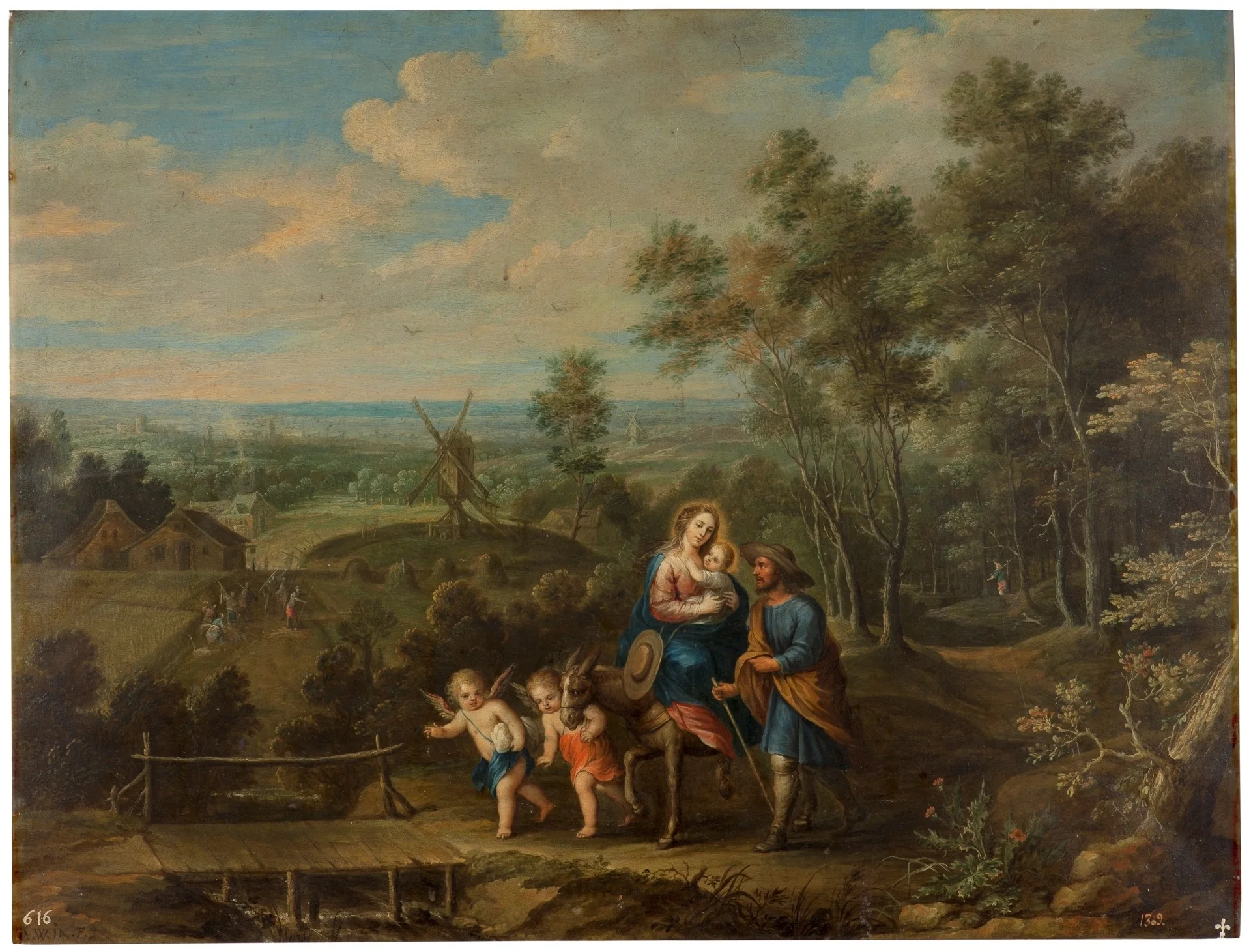 Flight into Egypt, detail