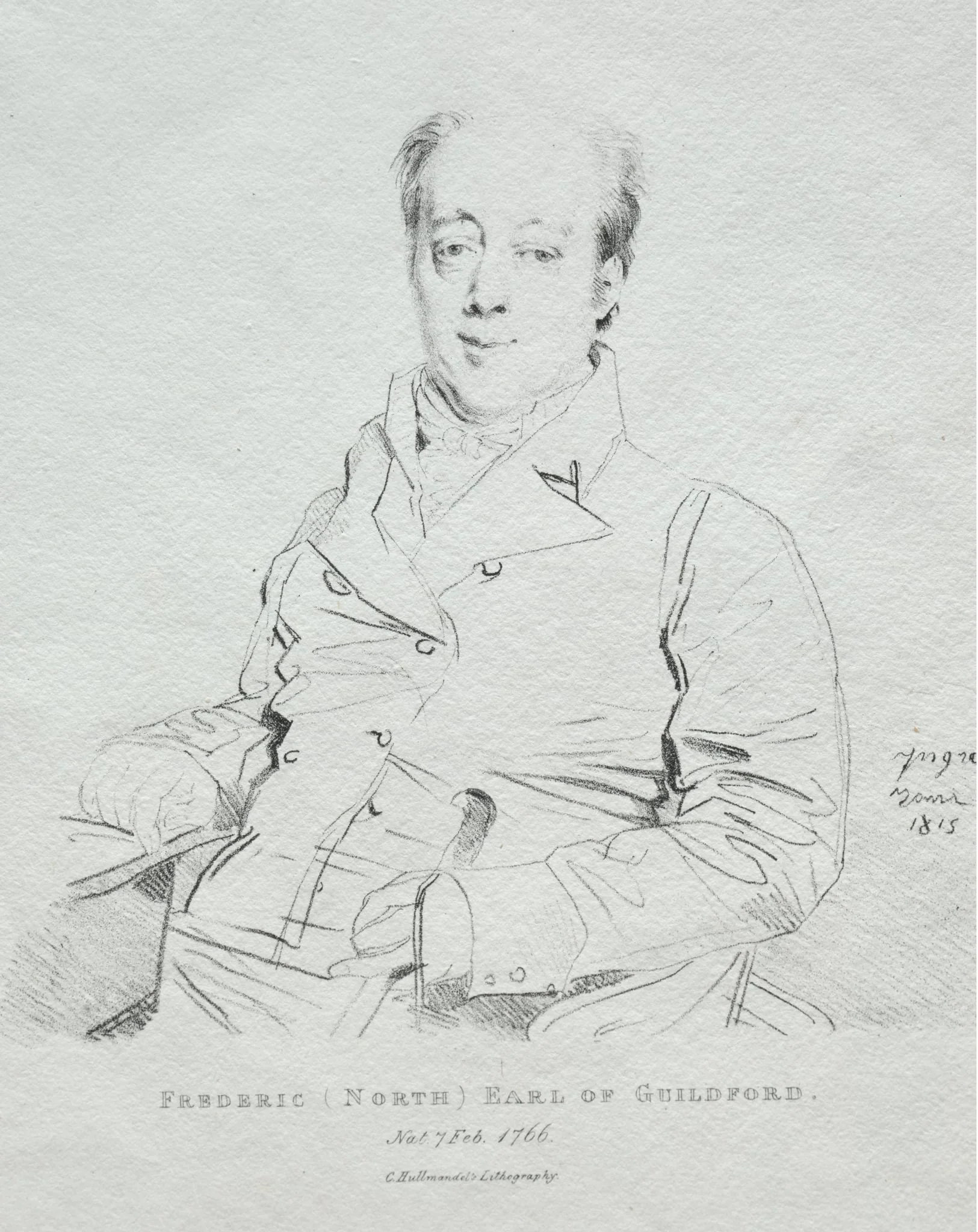 Frederic 5th Earl of Guilford, detail