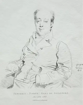 Frederic 5th Earl of Guilford, by Jean Auguste Dominique Ingres, 1815