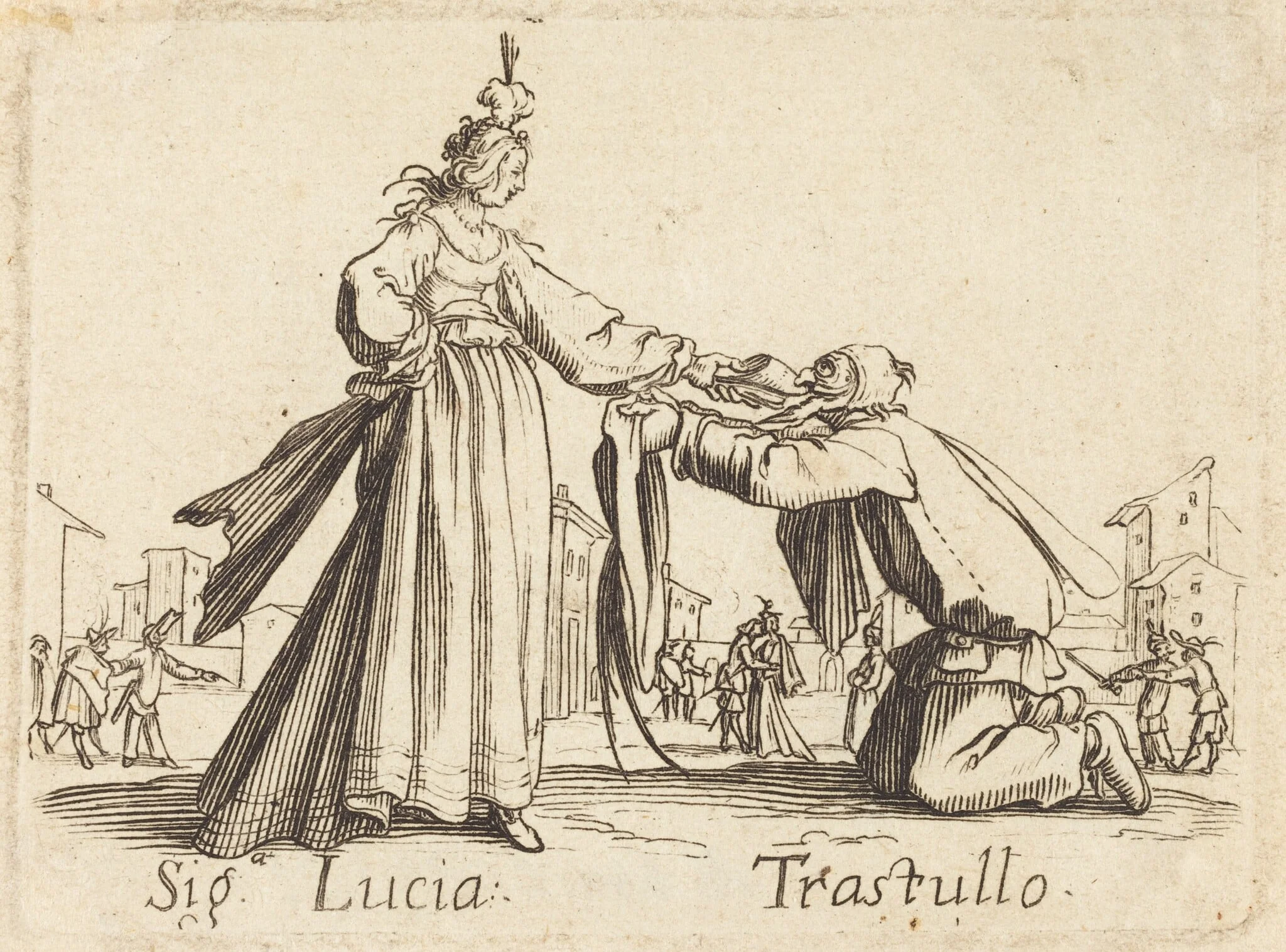 Signa. Lucia and Trastullo, detail