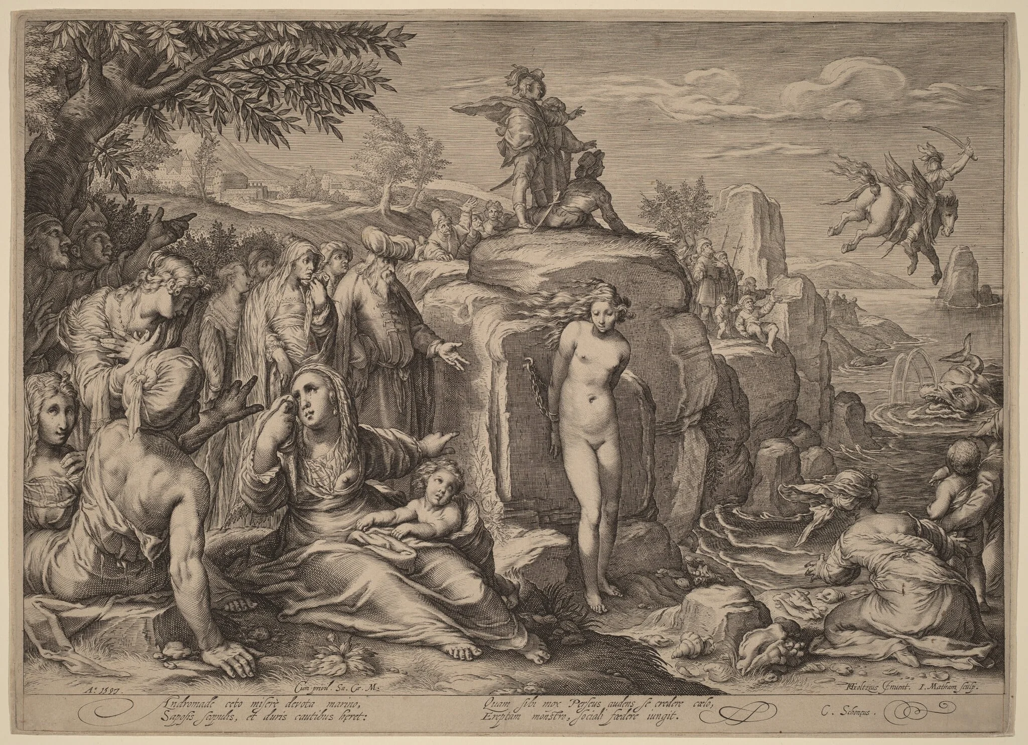 Perseus and Andromeda, detail