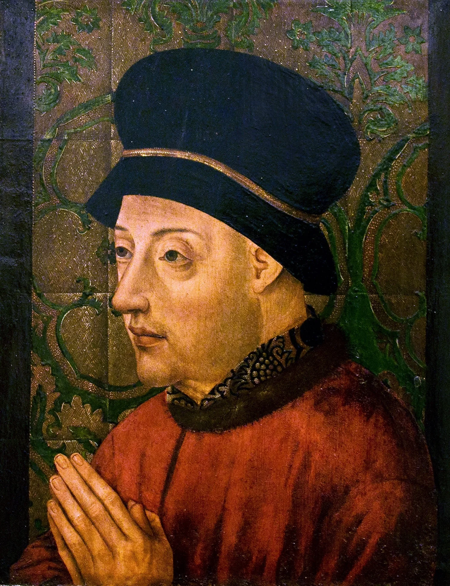 Portrait of King John I of Portugal, detail
