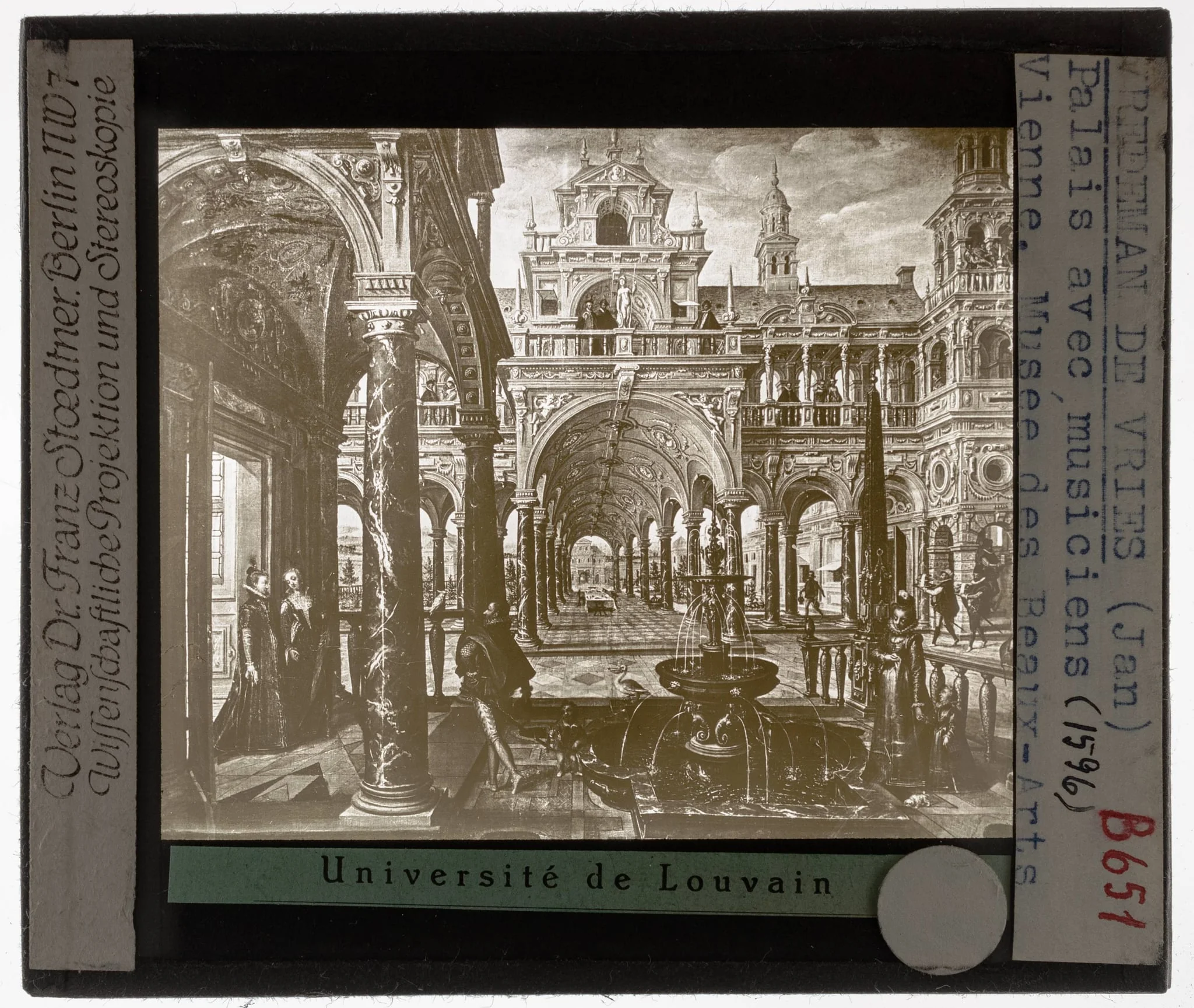 Hans Vredeman de Vries. Paleis met muzikanten, detail