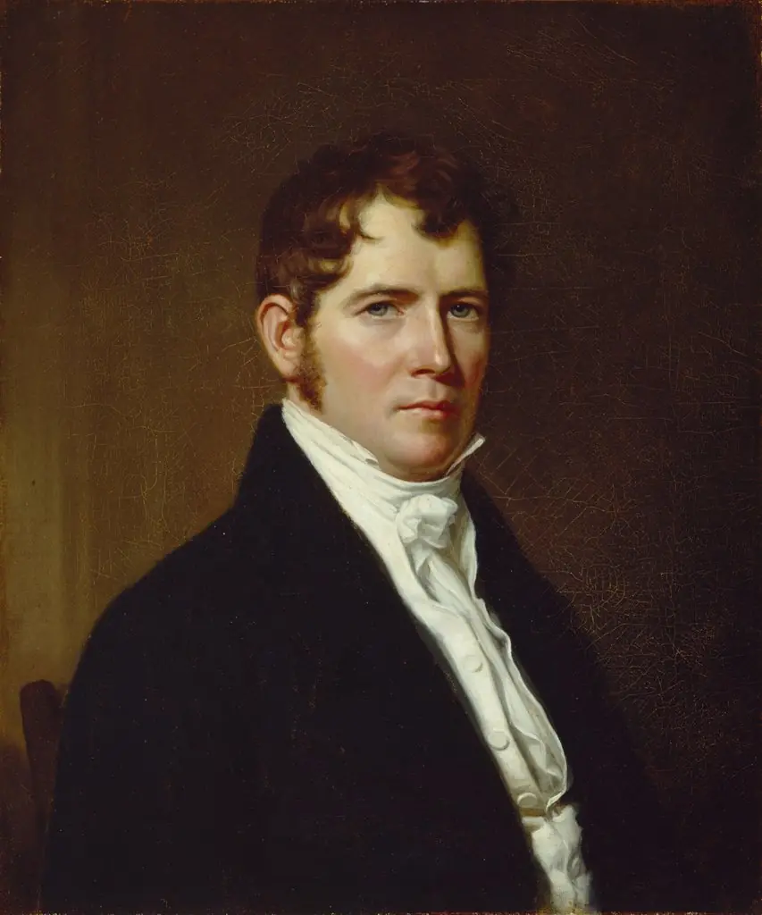 Portrait of a Man, by John Vanderlyn, oil, 1820