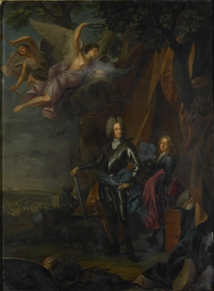 Portrait of Maximilian II, Elector of Bavaria, at the Battle of Mohács against the Turks, by Joseph Vivien, oil